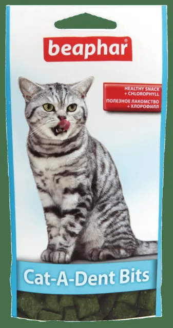 Pochoutka pro zdravé zuby Beaphar Cat-A-Dent Bits 35 g