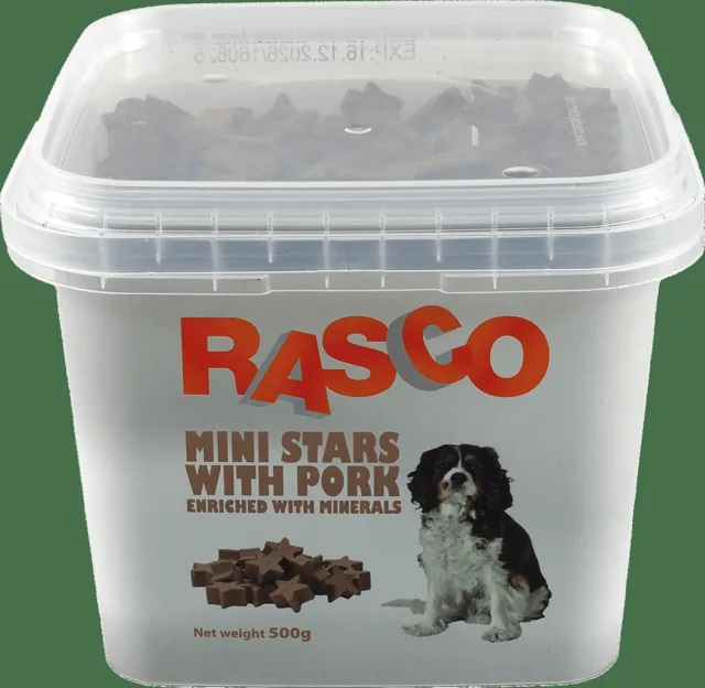 Pochoutka Rasco mini hvězdičky s vepřovým a minerály 0,7cm 500g