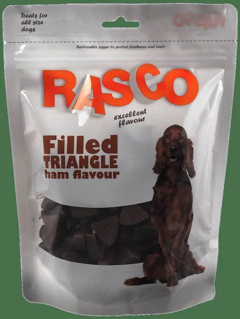 Pochoutka Rasco Plněný trojúhelníček šunková příchuť 2,2cm 450g
