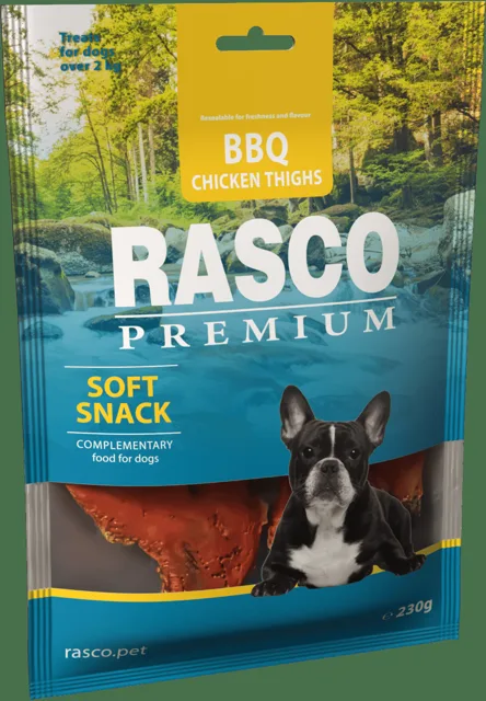 Pochoutka Rasco Premium BBQ Kuřecí stehna 230g