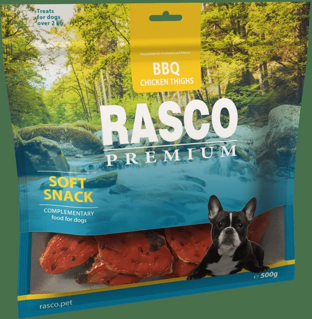 Pochoutka Rasco Premium BBQ Kuřecí stehna 500g