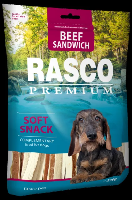 Pochoutka Rasco Premium sendviče z hovězího masa 230g