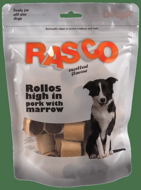 Pochoutka Rasco Rolky s vysokým obsahem vepřového s morkem 3cm 320g