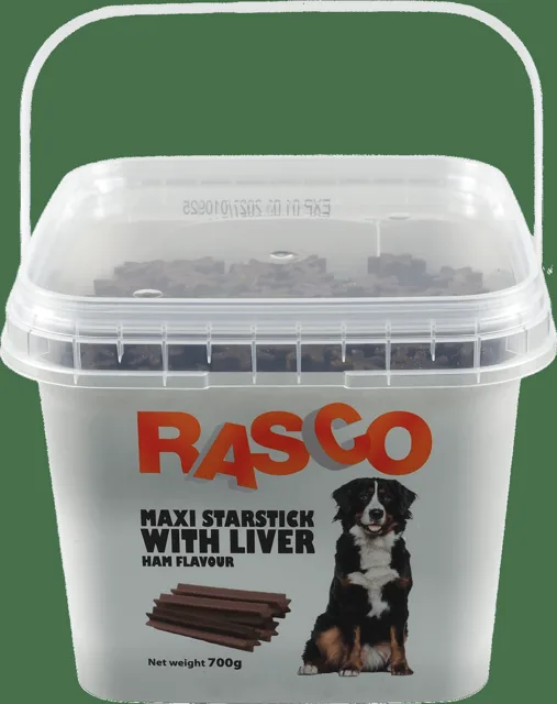 Pochoutka Rasco tyčinky šunkové s játry 9cm 700g