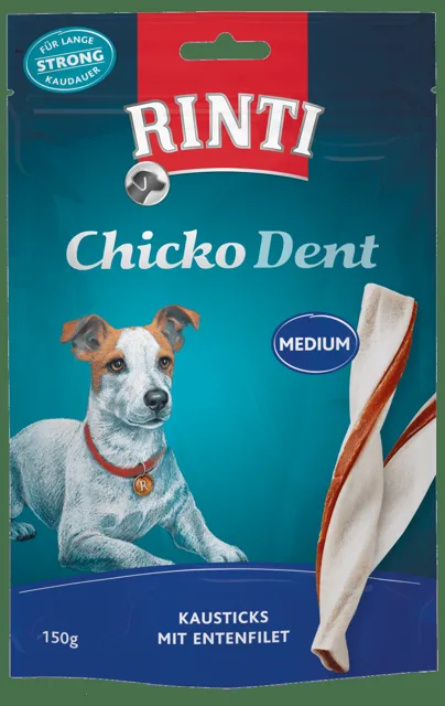 Pochoutka Rinti Extra Chicko Dent Medium kachna 150g