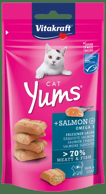 Pochoutka Vitakraft Cat Yums s lososem 40g