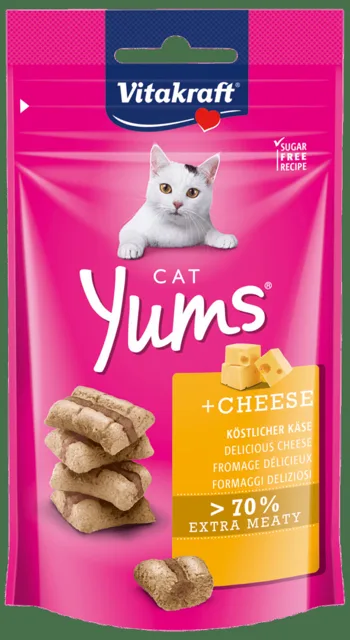 Pochoutka Vitakraft Cat Yums se sýrem 40g