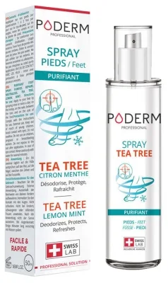 PODERM Poderm, uklidňující sprej na nohy s tea tree olejem, 50ml