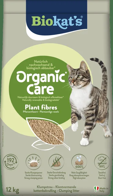 Podestýlka Biokat's Organic Care Plant Fibres 12 kg