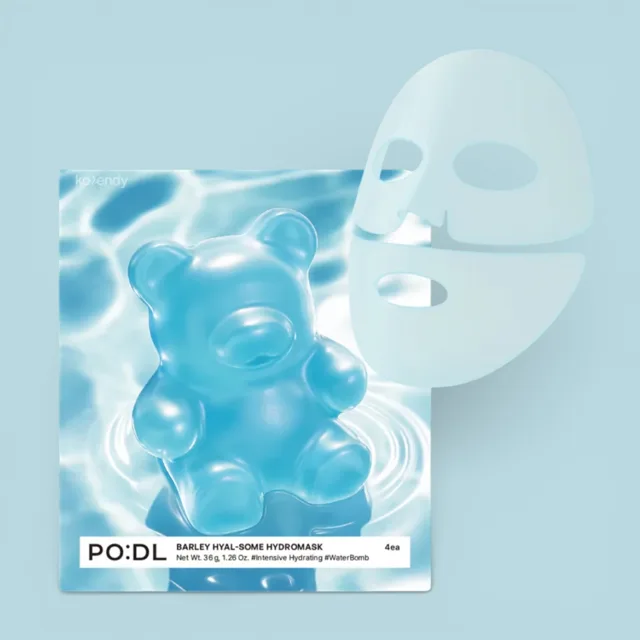 PODL PO:DL - Barley Hyal-Some Hydro Mask - Hydratační maska s ječmenem a komplexem Hyal-Some - 36 g