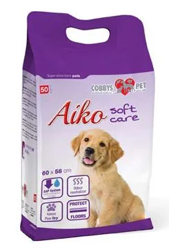 Podložka Absorb. Pro Psy Aiko Soft Care 60x58cm 50ks