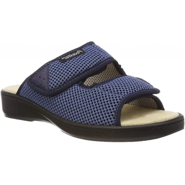 PodoWell ADDAX zdravotní pantofle pro oteklé nohy unisex modrá, velikost: 45