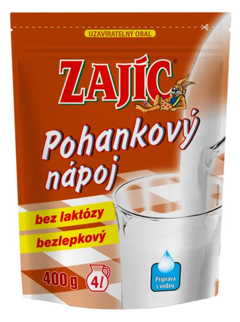 Pohankový nápoj Zajíc 400 g uzavíratelný sáček