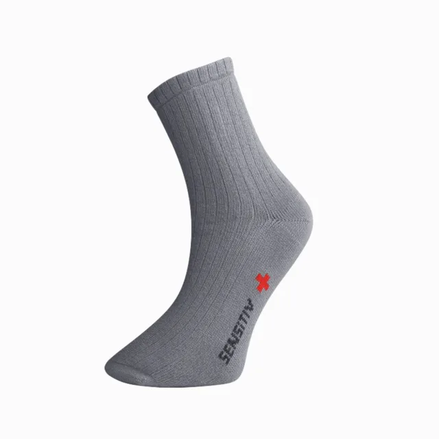 Ponožky pro osoby s objemnějšími nohami - šedé - Ovecha - L (35-38) Velikost: L (35-38)