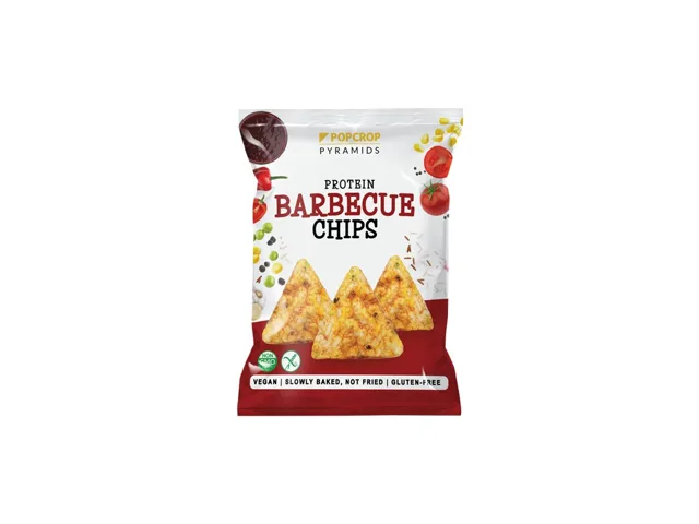 Popcrop - Proteinové chipsy s barbecue příchutí, 60 g