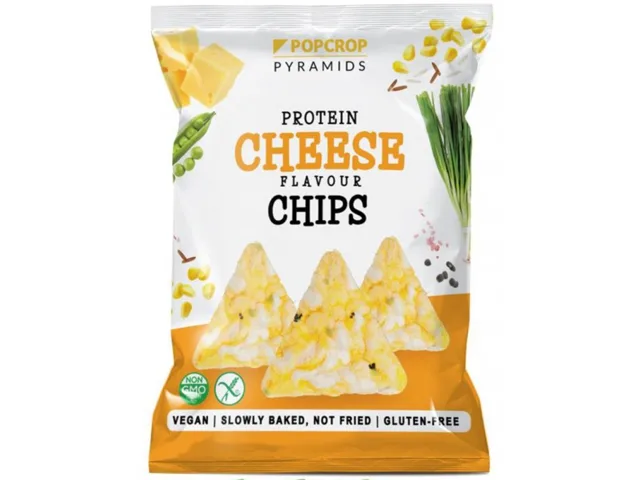 Popcrop - Proteinové chipsy se sýrovo-cibulovou příchutí, 60 g