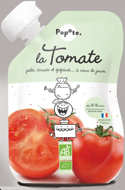 Popote BIO Kapsička Rajče pyré 4/6m+ 120 g