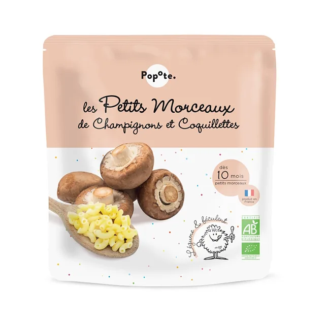 POPOTE Těstoviny se žampióny 10m+ BIO 190 g
