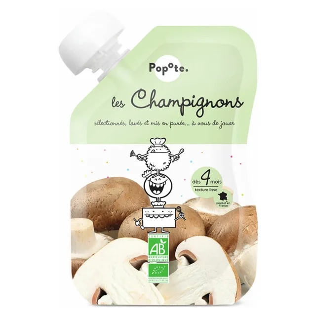 POPOTE Zeleninová kapsička žampiony od 4.měsíce BIO 120 g