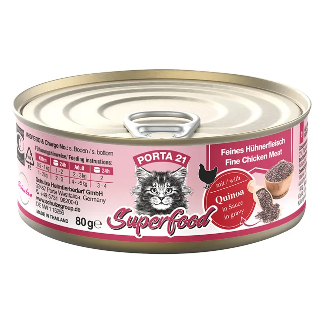Porta 21 Superfood 24 x 80 g - kuřecí a quinoa