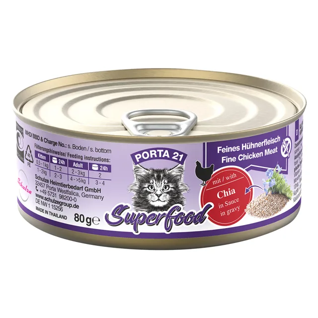 Porta 21 Superfood 6 x 80 g - kuřecí a quinoa