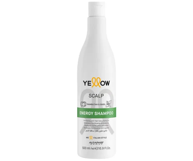Posilující šampon pro oslabené vlasy se sklonem k vypadávání Yellow Professional Energy Shampoo - 500 ml + dárek zdarma
