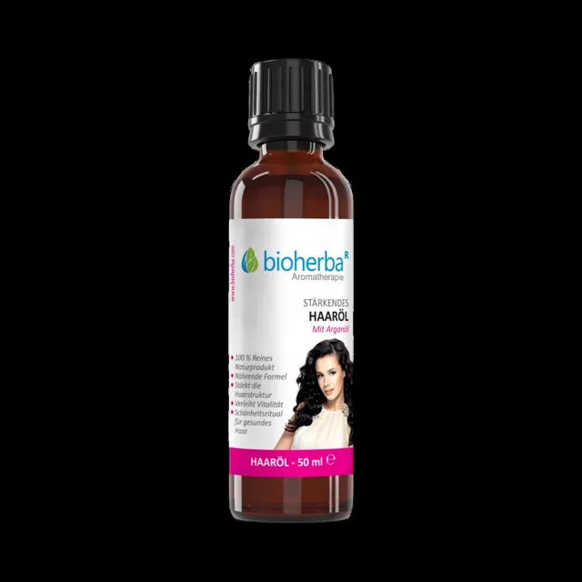 Posilující vlasový olej s arganem – 50 ml – Bioherba