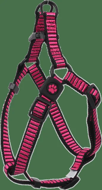 Postroj Active Dog Premium M růžový 2x53-77cm