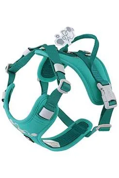 Postroj Hurtta Weekend Warrior II Eco Paví zelená 75-100 cm