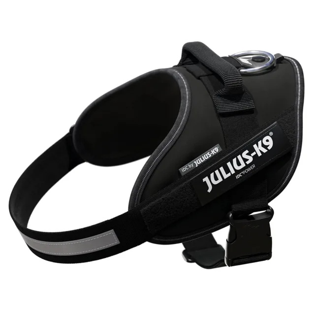 Postroj JULIUS-K9 IDC® Power černý - velikost 0: obvod hrudi 58 - 76 cm