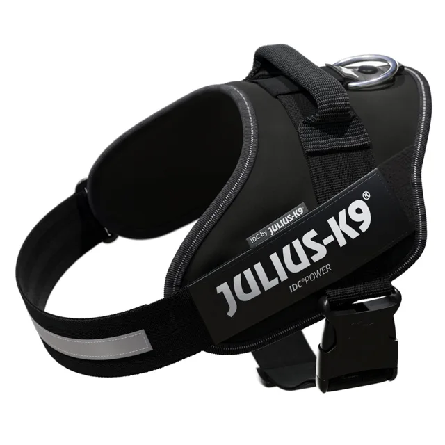 Postroj JULIUS-K9 IDC® Power černý - velikost 1: obvod hrudi 63 - 85 cm