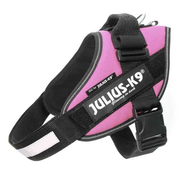 Postroj JULIUS-K9 IDC® Power růžový - vel. S: obvod hrudníku 49 - 67 cm