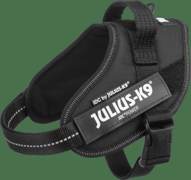 Postroj pro psy Trixie Julius-K9 IDC® černý S/Mini 49–67 cm × 22 mm