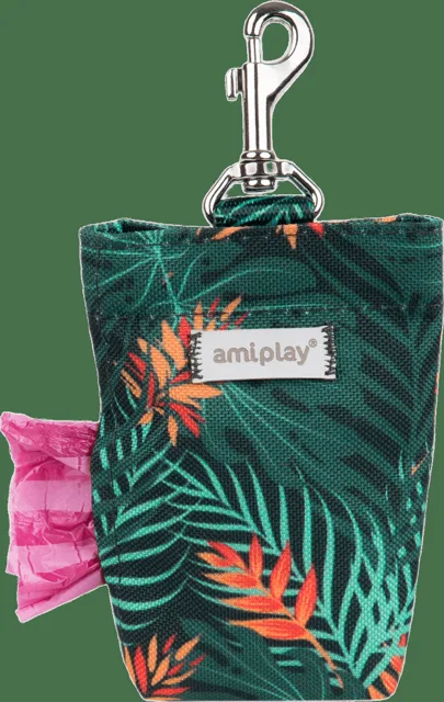 Pouzdro na sáčky na psí exkrementy Amiplay BeHappy Jungle 6 × 2 × 11 cm