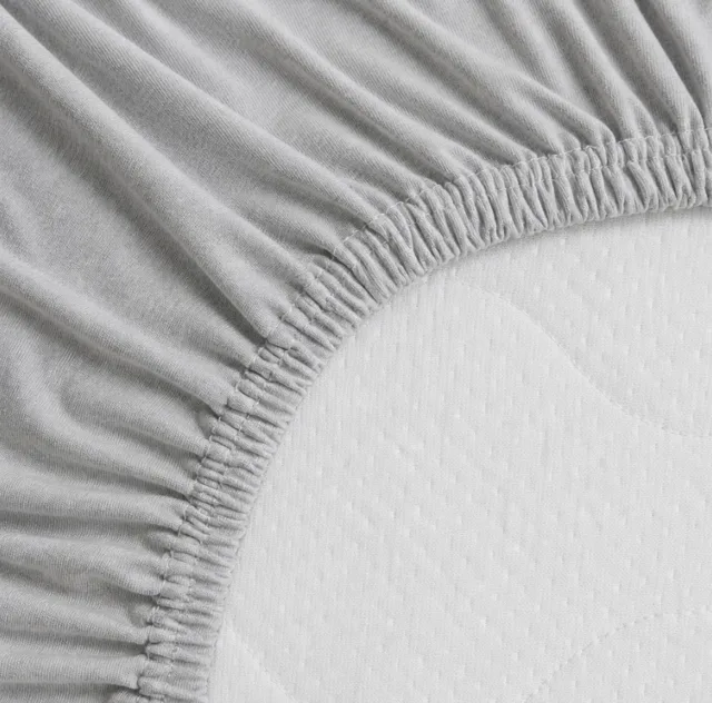Povlečeme vše Prostěradlo Jersey Lux 90x200 cm světle šedá