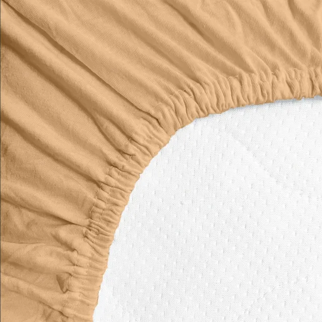 Povlečeme vše Prostěradlo Jersey Standard 180x200 cm béžová