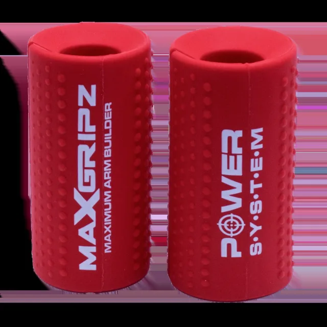 Power System Gripy na posilovací tyč MAX GRIPZ červené - M