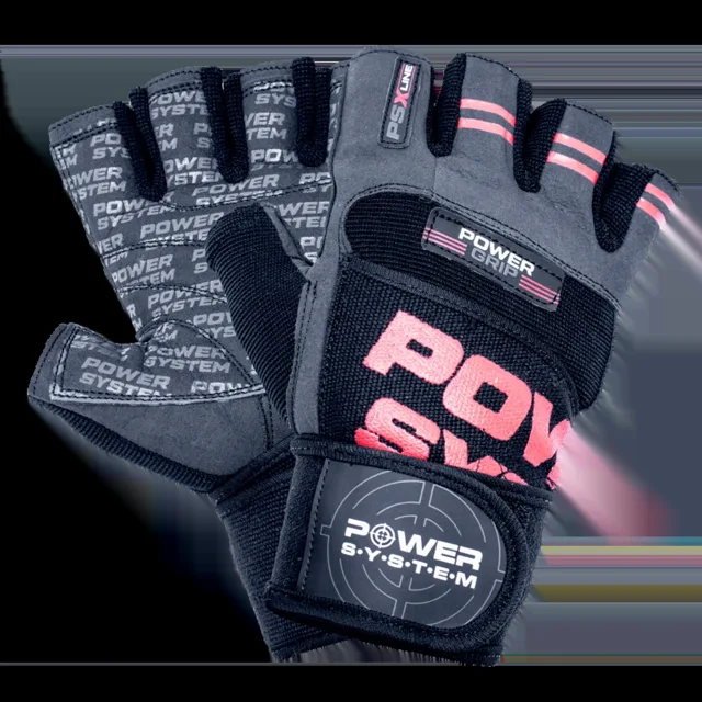 Power System Rukavice Power Grip PS 2800 červené - L