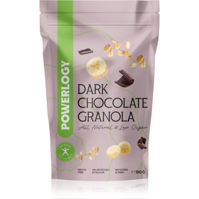 Powerlogy Granola granola bez lepku příchuť Dark Chocolate 350 g