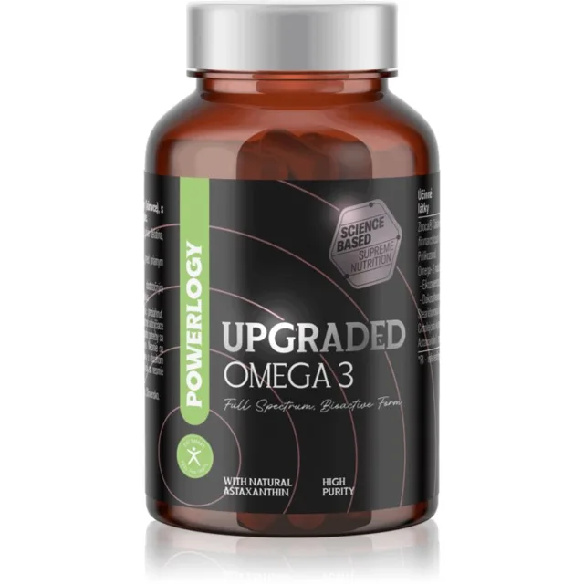 Powerlogy Upgraded Omega 3 kapsle pro normální činnost srdce a mozku 60 cps