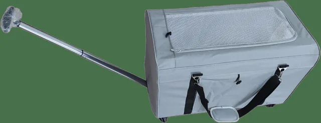 Přepravní box na kolečkách 76cm šedý