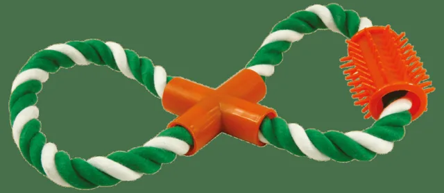 Přetahovadlo Dog Fantasy osmička zeleno-bílé 25cm