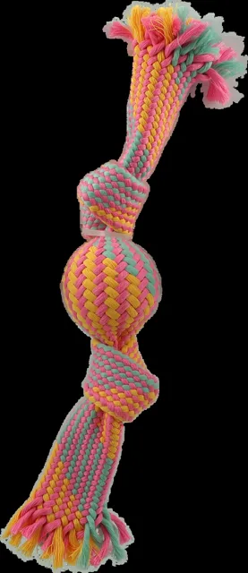 Přetahovadlo Dog Fantasy s míčkem vzor 1, 2 knoty 33cm