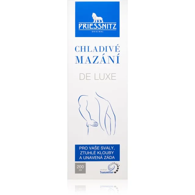 Priessnitz Cooling gel De Luxe chladivý masážní gel na svaly a klouby 200 ml