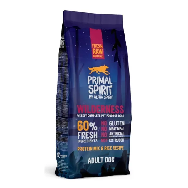 PRIMAL SPIRIT Dog 60% Wilderness 12 kg