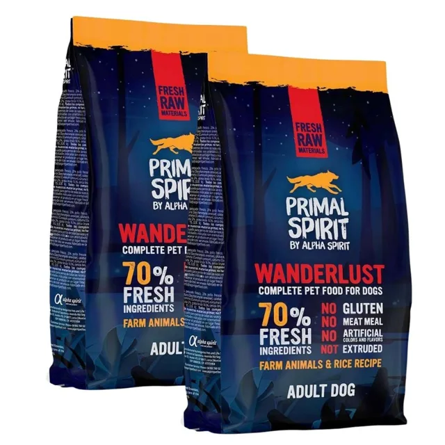 PRIMAL SPIRIT Dog 70% Wanderlust 2x1 kg
