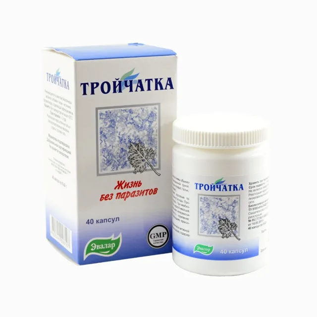 Přípravek proti parazitům – Trojčatka – Evalar – 40 tablet – Normál Varianta: Normál