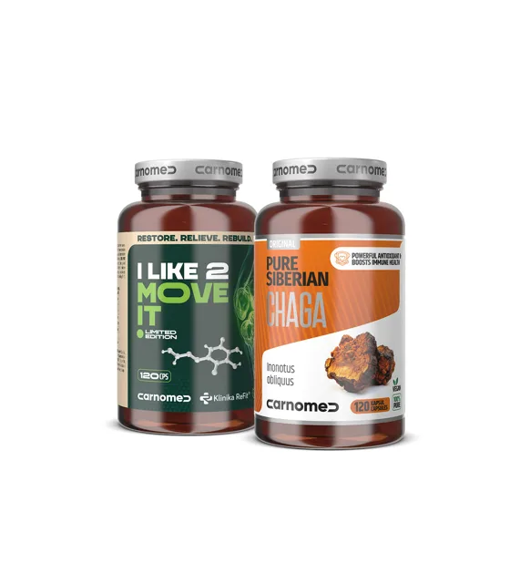 Přírodní kolagen z vaječných membrán I like 2 MOVE IT 120 cps + Pure Siberian CHAGA 500mg 120 cps