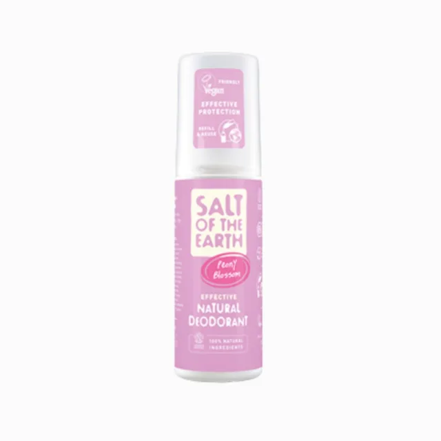 Přírodní krystalový deodorant ve spreji – květ pivoňky – Salt of the Earth – 100 ml