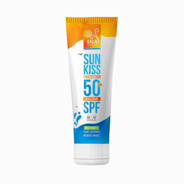 Přírodní opalovací krém na obličej a tělo SPF 50+ s organickou jedlí bělokorou - 100 ml - INA Essentials